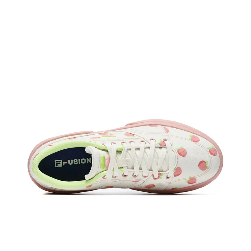 FILA FUSION FLIP Low Top Skateboard Shoes Women's White Coral-2