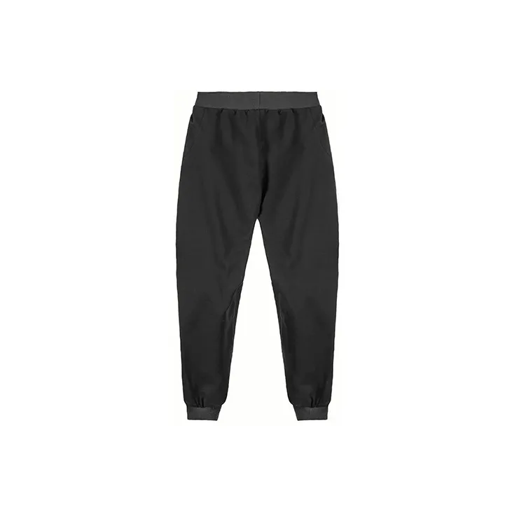 NORVINCY Elastic Cuff Stretch Knitted Sweatpants Unisex Black-2