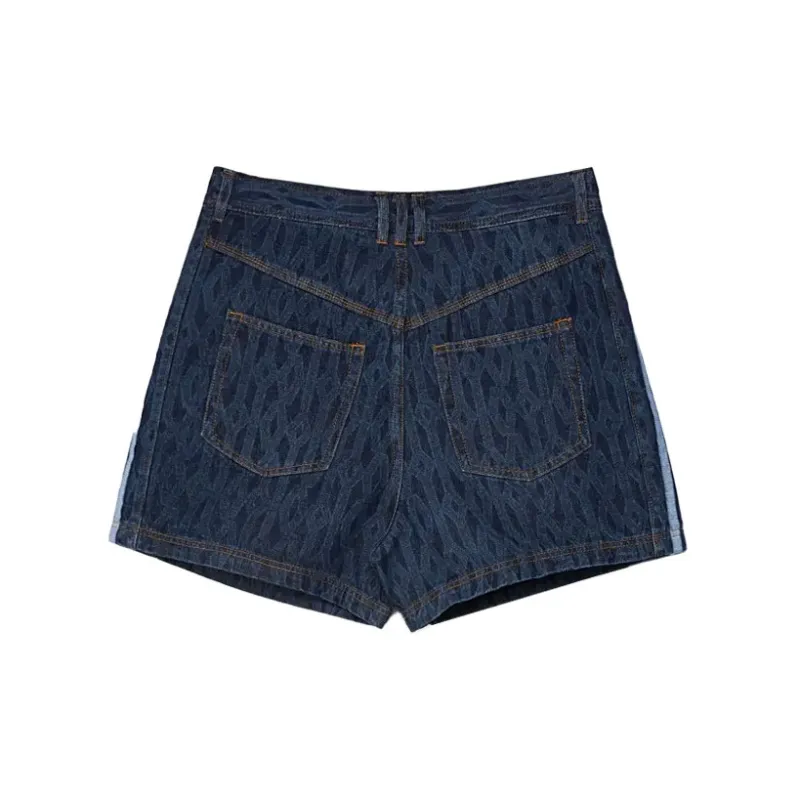 Adidas Ivy Park Monogram Denim Shorts All Gender-1