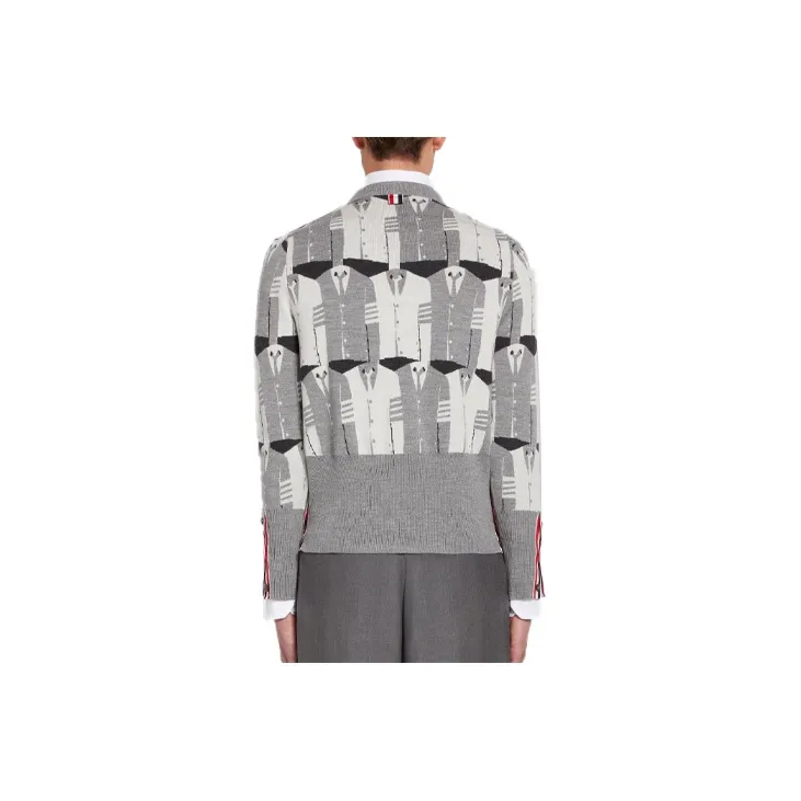 THOM BROWNE· FW21 Sweater Men's Gray-1