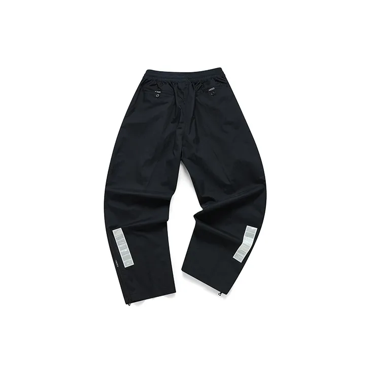 FILA FUSION ARIES Collaboration Collection Knitted Sports Pants Unisex Pitch Black-1
