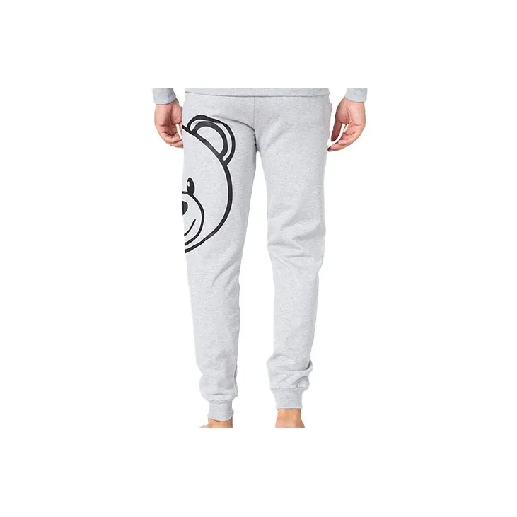 MOSCHINO Knitted Sweatpants Men Gray-1