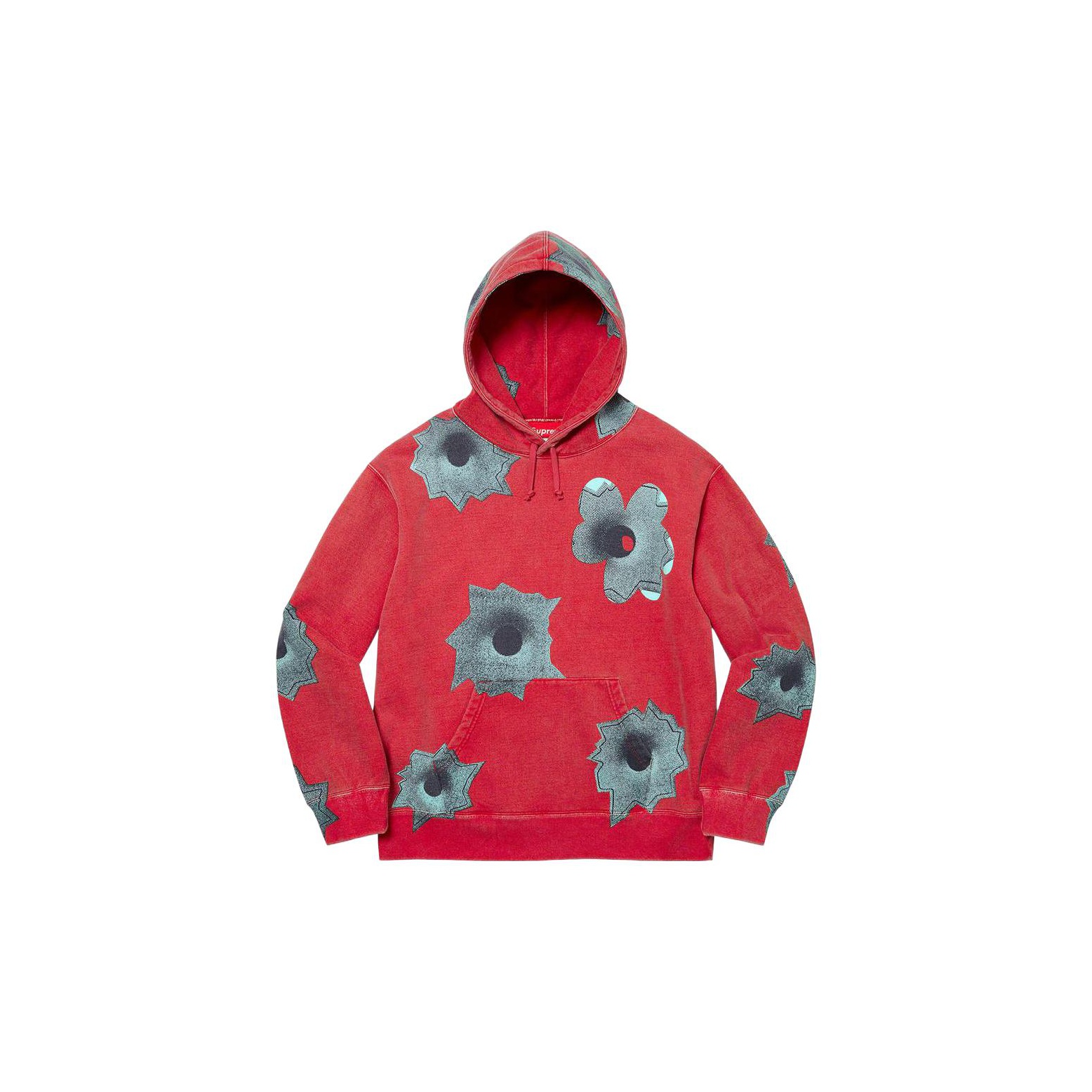 Supreme Reverse Patchwork Zip Up Hooded Sweatshirt - POIZON