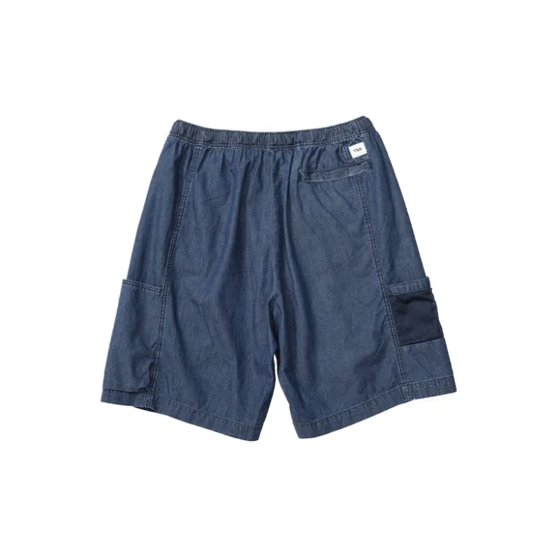 TBALLERBRAND Loose Fit Shorts Unisex Dark Blue-1