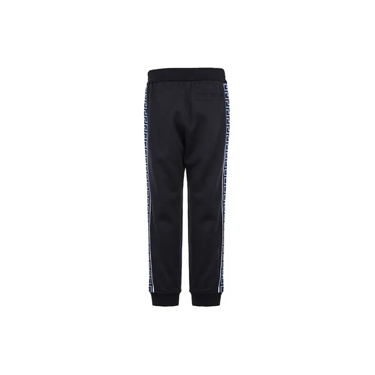 VERSACE Knitted Sweatpants Men Dark Blue-1