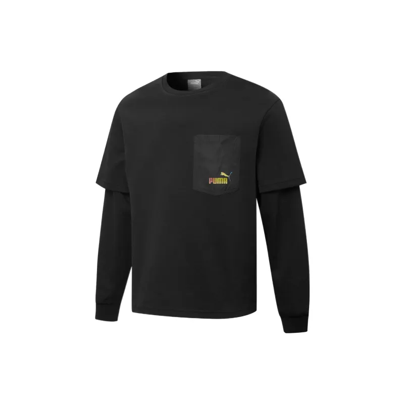 PUMA Sweatshirts Unisex Black-1