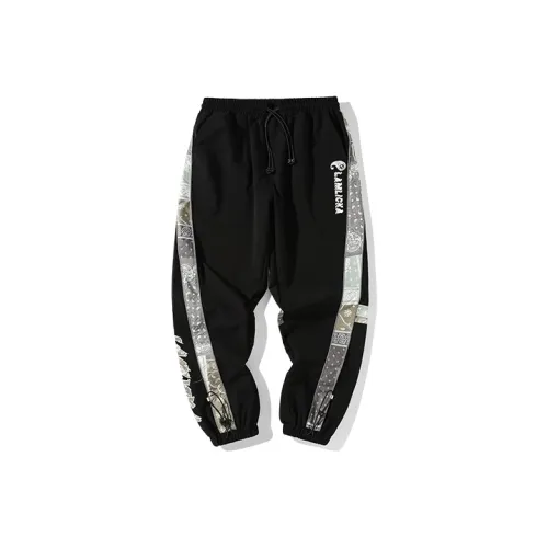 LAMLICKA Knitted Sweatpants Unisex Black