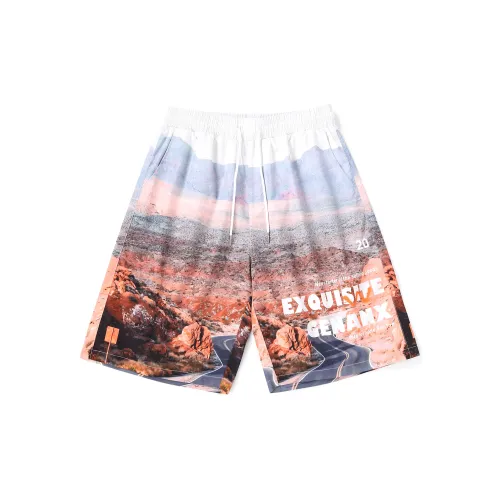 GENANX Casual Shorts Unisex Earth Tone