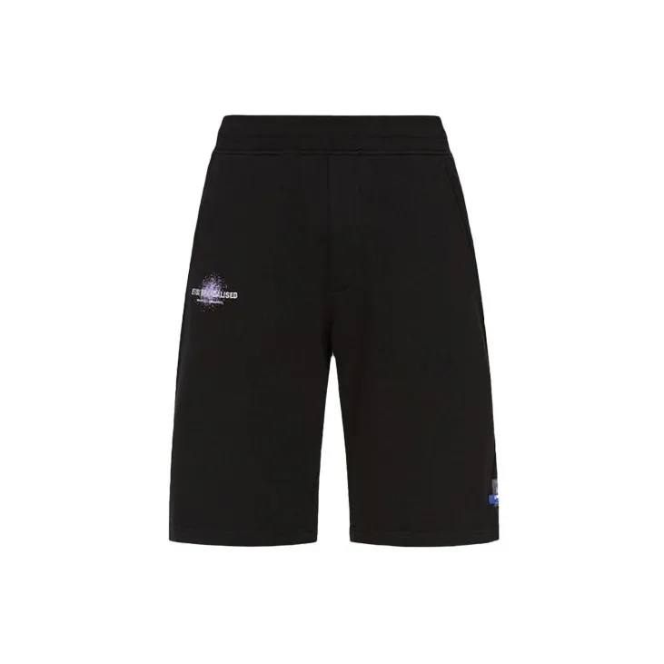 EVISU Fitted Shorts Men's Black-1