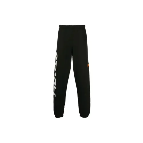 HERON PRESTON Knitted Sweatpants Men Black