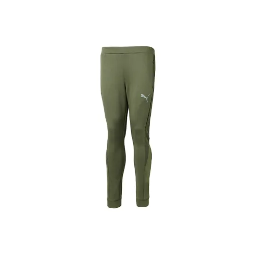 PUMA Knitted Sweatpants Men Olive Green