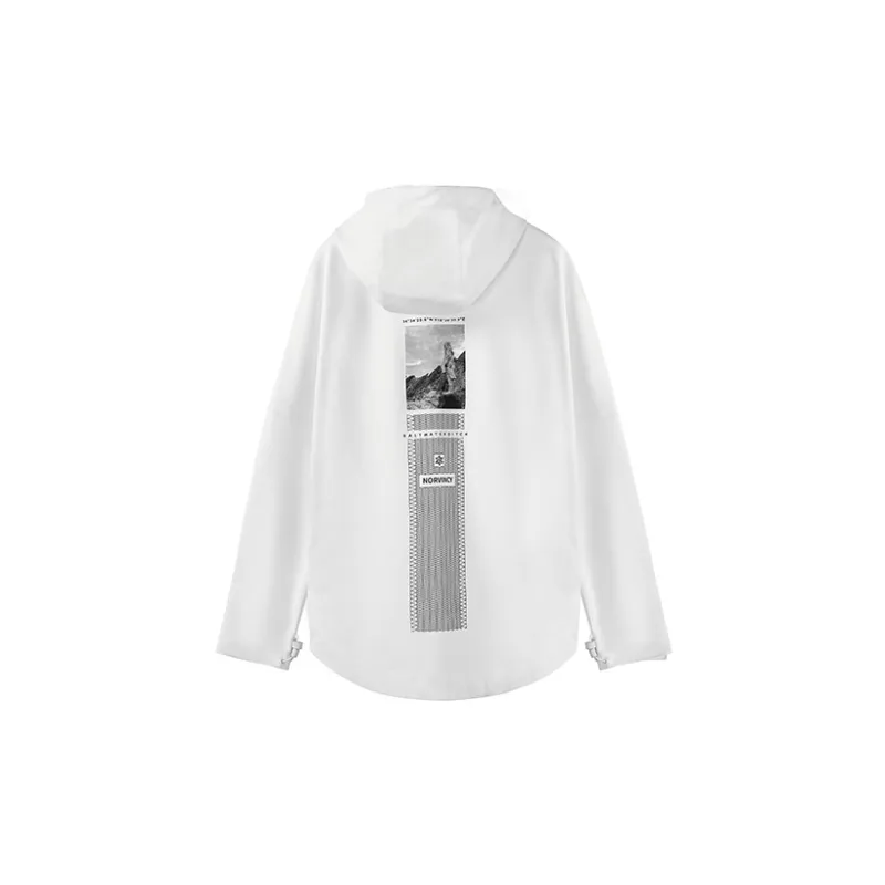 NORVINCY Deconstructed Style Solid Color Hoodie Unisex-5