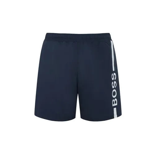 HUGO BOSS Casual Shorts Men Dark Blue