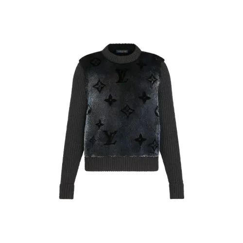 LOUIS VUITTON New Quarterly Products Of LV Sweaters Men Black