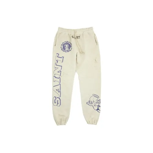 SAINT Mxxxxxx Knitted Sweatpants Men Off White