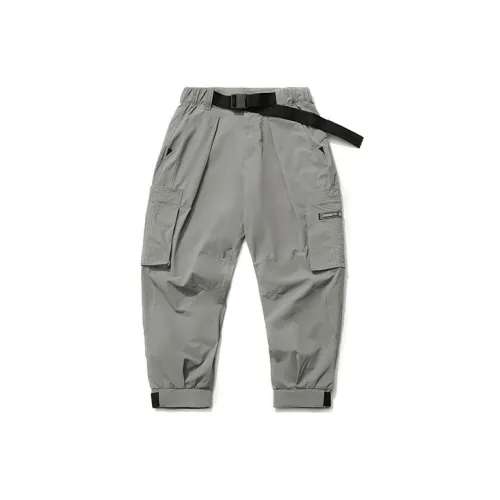 LiNing Sports Fashion Collection Cargo Pants Men Iron Cyan Gray