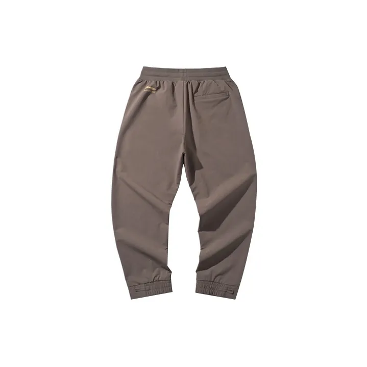 LINING Casual Pants Men Solder Iron Umber-1