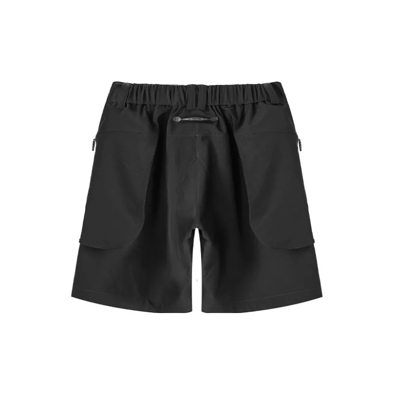 NORVINCY Straight Fit Loose Fit Solid Color Casual Shorts Unisex-1