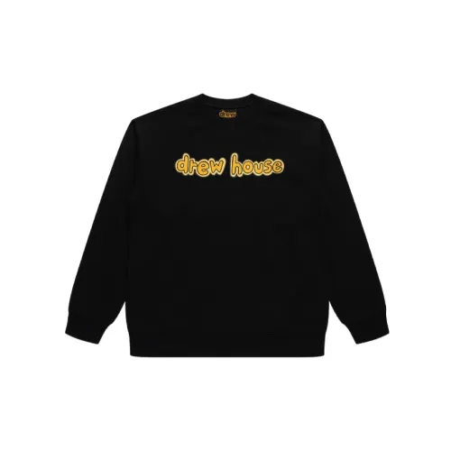 Drew House Letter Logo Series Sweatshirts Unisex Black