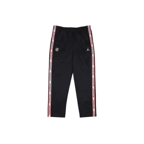 Clot X Jordan CLOT Crossover Knitted Sweatpants Men Black/Red