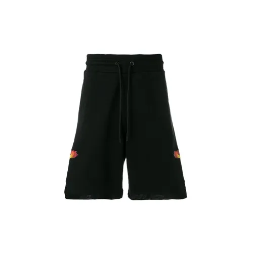 Marcelo Burlon Men’s Printing Shorts Black Casual shorts