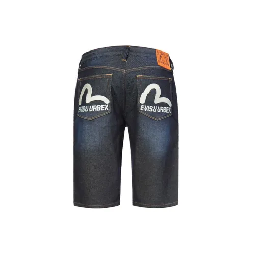 EVISU Denim Shorts Men Blue