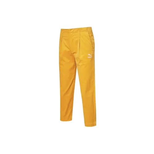 PUMA Knitted Sweatpants Men Stone Yellow