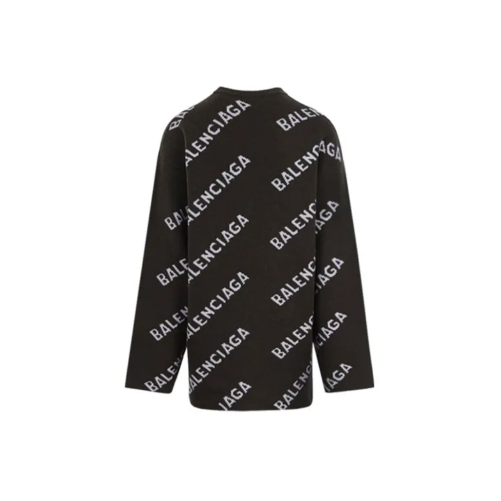 Balenciaga Allover Logo Crewneck-1