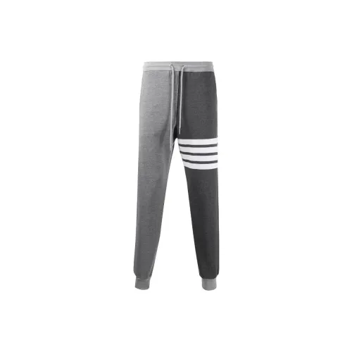 THOM BROWNE Knitted Sweatpants Men Gray