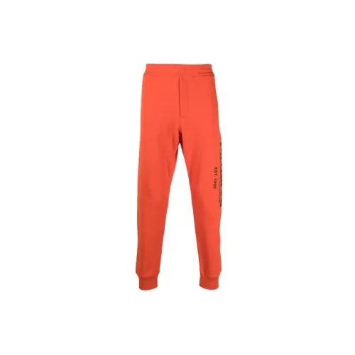 Alexander McQueen Knitted Sweatpants Men Orange