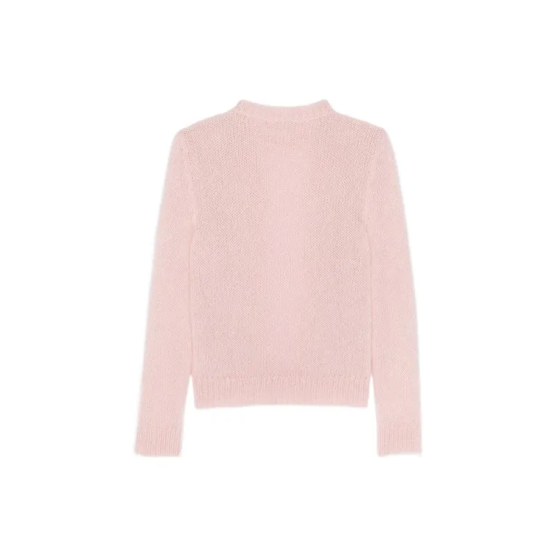 SAINT LAURENT Cashmere Sweaters Men Pink-1