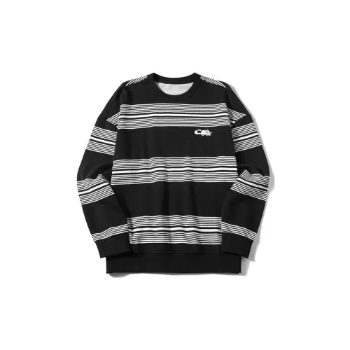 N-MAX Sweatshirts Unisex Black/White Stripe