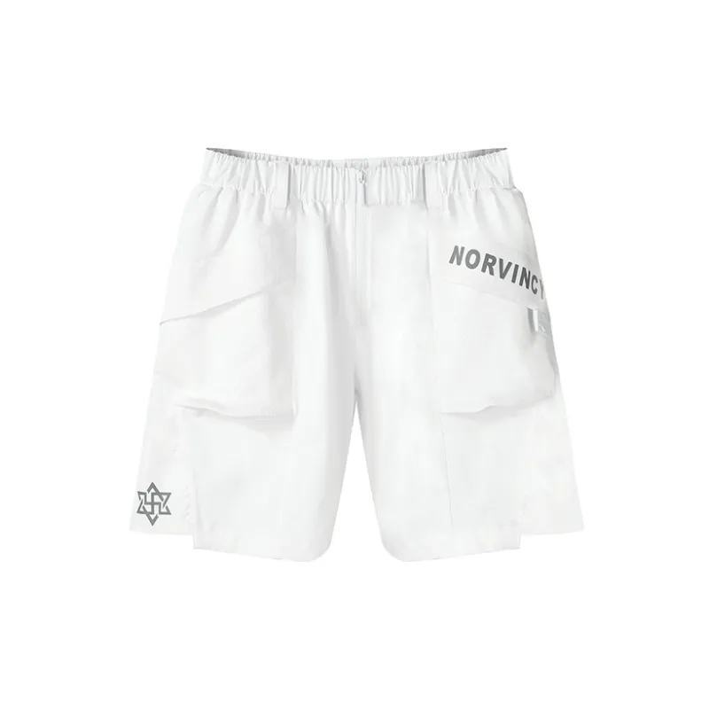 NORVINCY Straight Fit Loose Fit Solid Color Fitness Sports Shorts Unisex-11