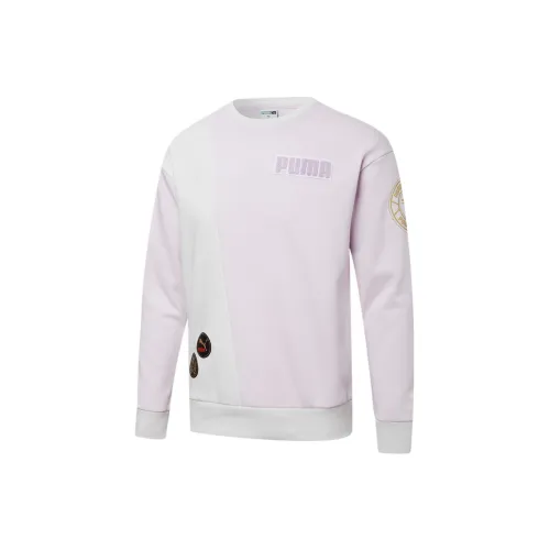 PUMA Sweatshirts Unisex Light Purple