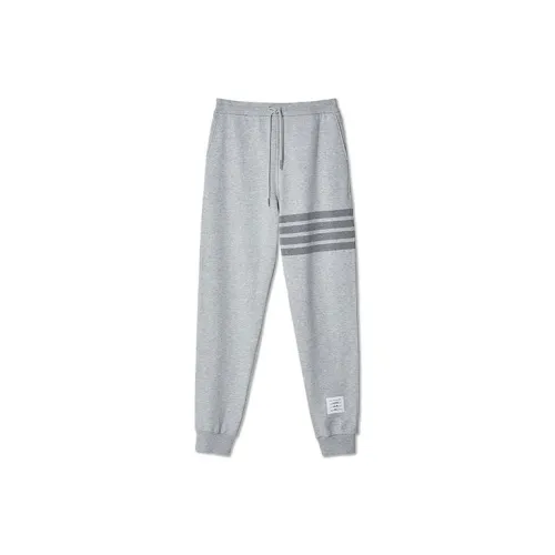 THOM BROWNE Knitted Sweatpants Men Gray