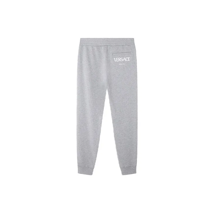 VERSACE Knitted Sweatpants Men's Gray-1