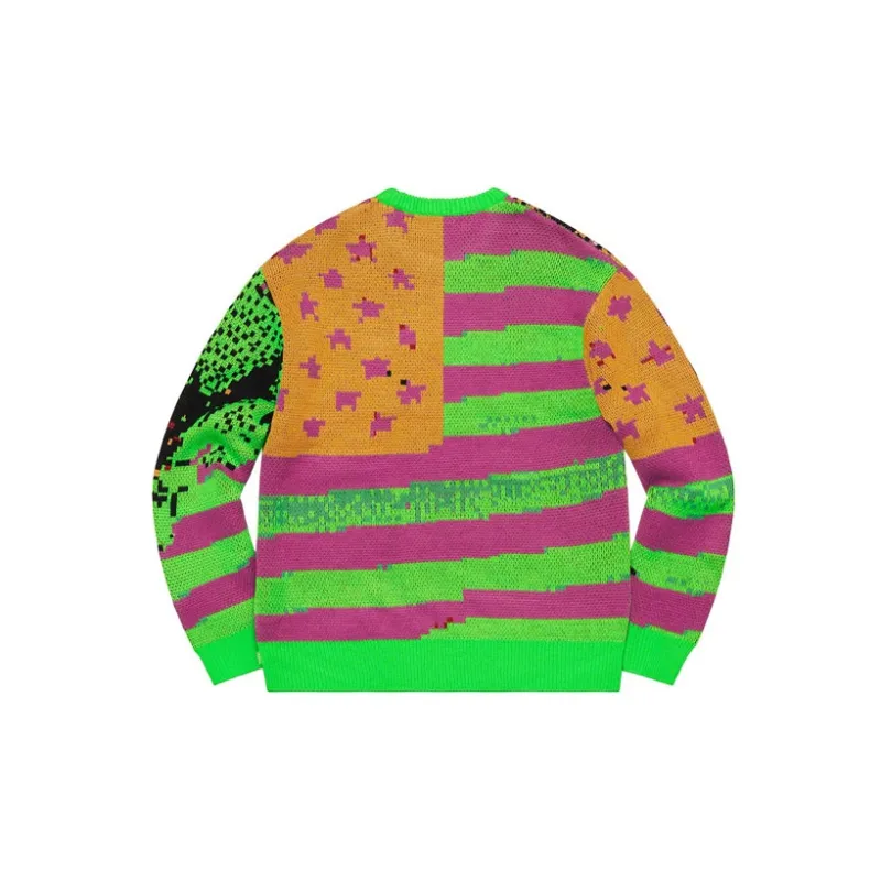 Supreme Digital Flag Sweater-4