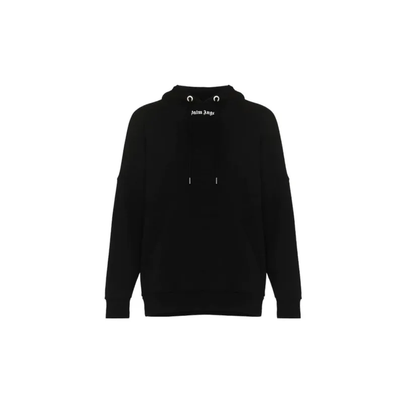 PALM ANGELS Over The Head Logo Hooded Sweatshirt-1