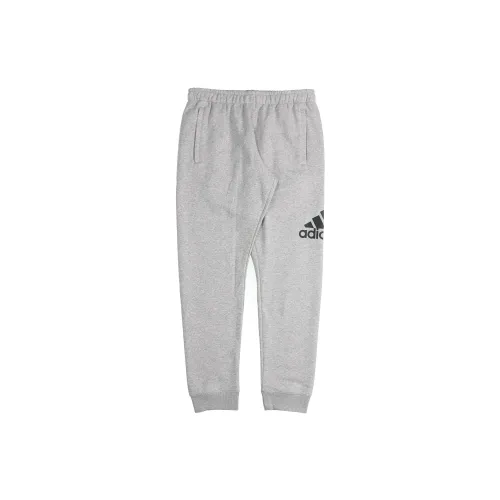 Adidas Knitted Sweatpants Men Medium Heather Gray