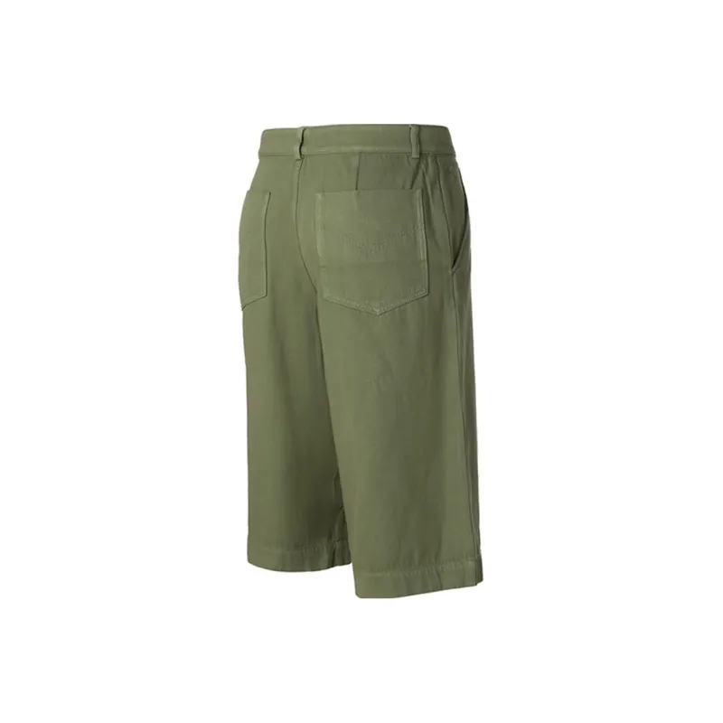 KENZO SS21 Loose Fit Shorts Summer Men's Olive Green-2