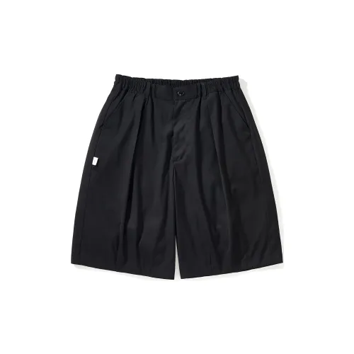 714STREET Casual Shorts Unisex Black Gray