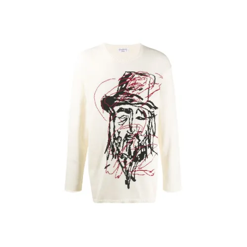 Yohji Yamamoto Sweaters Men Milk White