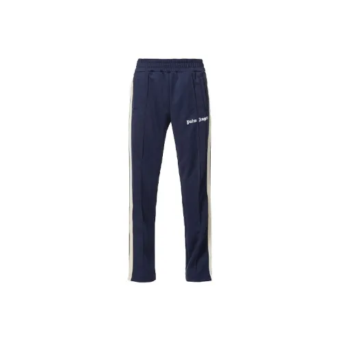 PALM ANGELS Knitted Sweatpants Men Blue