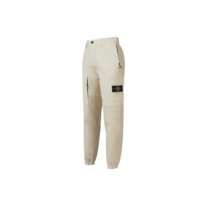 STONE ISLAND Cargo Pants Men's White-1