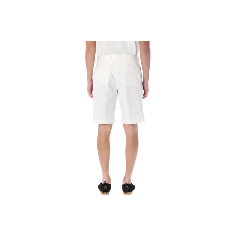 Zzegna Casual Shorts Men White-1