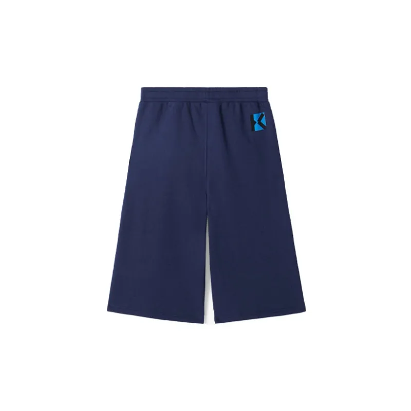 KENZO SS21 Little X Logo Print Oversized Shorts-1
