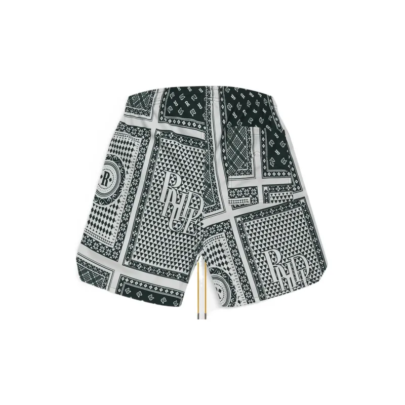 RHUDE Casual Shorts Men Green-1