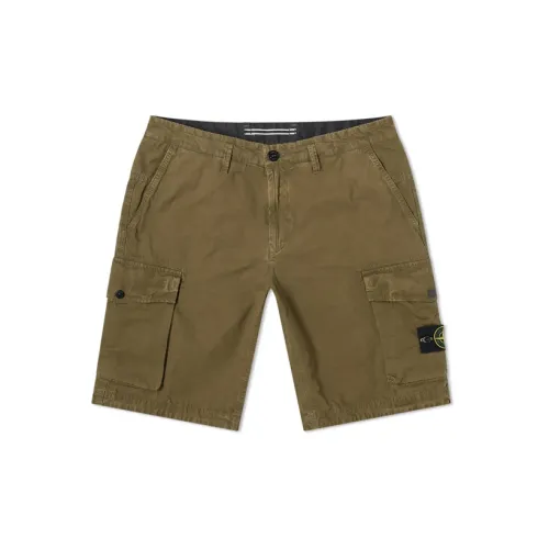 STONE ISLAND Casual Shorts Men Olive Green