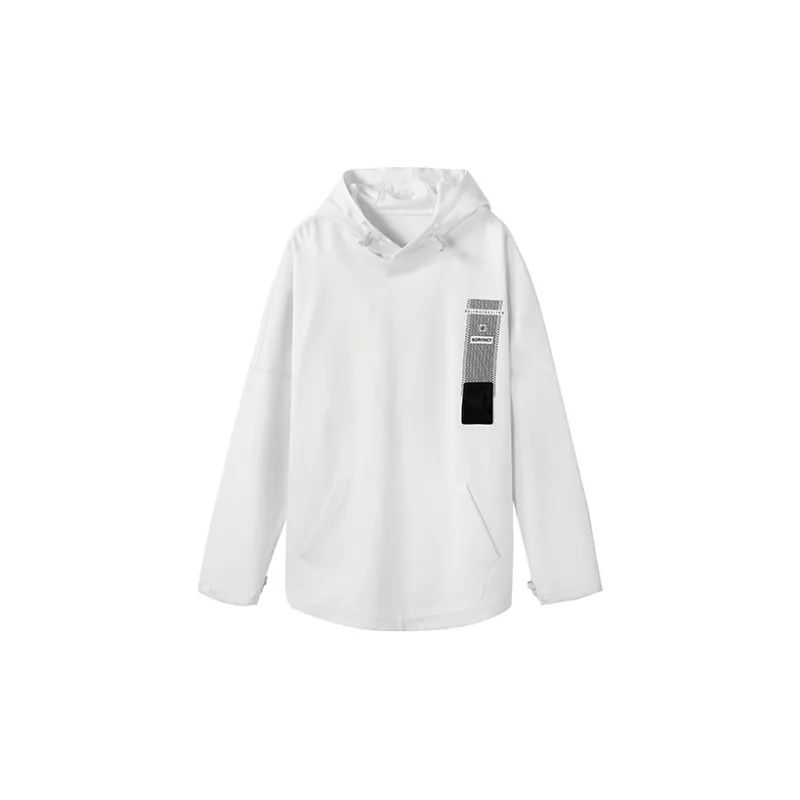 NORVINCY Deconstructed Style Solid Color Hoodie Unisex-4