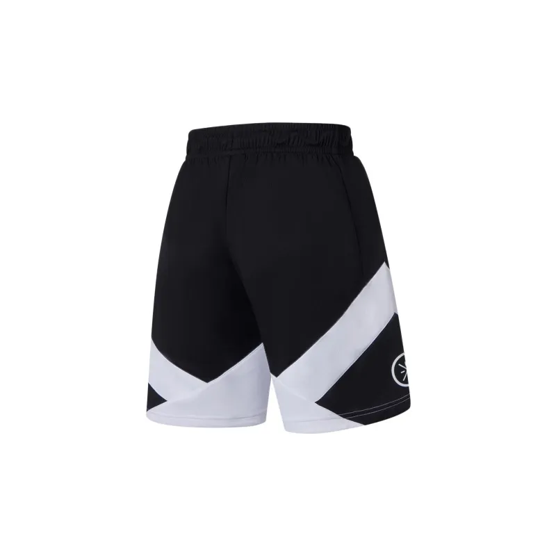 LiNing Casual Shorts Men's Black White-1
